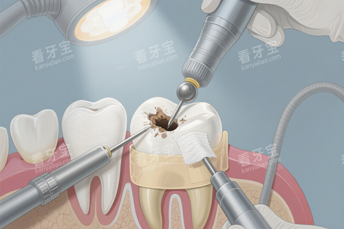 补牙过程示意图 补牙过程示意图