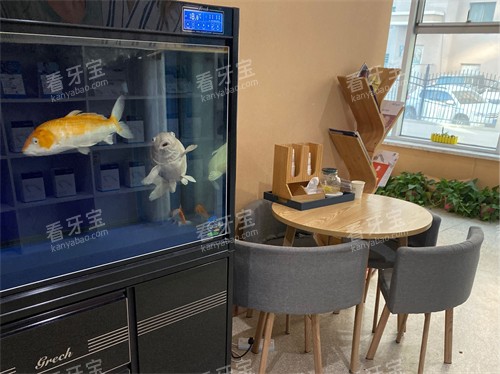 锦州美康口腔休息区及鱼缸 锦州美康口腔休息区及鱼缸