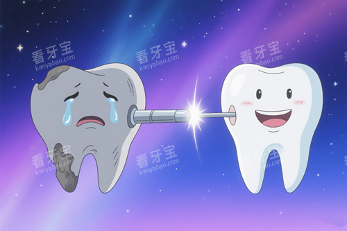 补牙前后对比 补牙前后对比