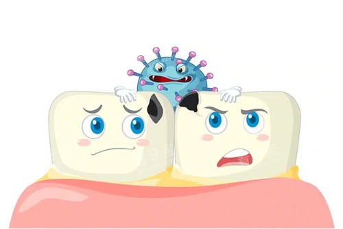 牙齿蛀虫卡通图 牙齿蛀虫卡通图