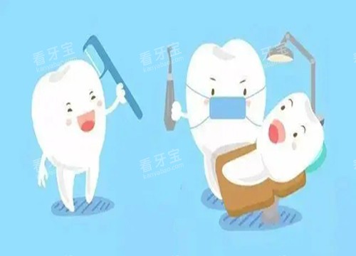 牙齿检查卡通示意图 牙齿检查卡通示意图