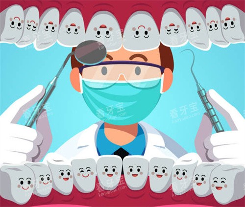 牙医检查牙齿 牙医检查牙齿