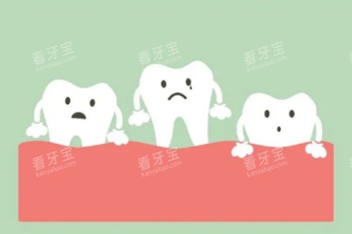 牙齿松动卡通图 牙齿松动卡通图