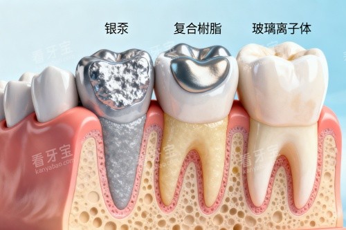 补牙材料卡通图展示 补牙材料卡通图展示
