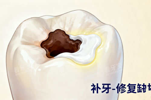 蛀牙修复补牙展示图 蛀牙修复补牙展示图